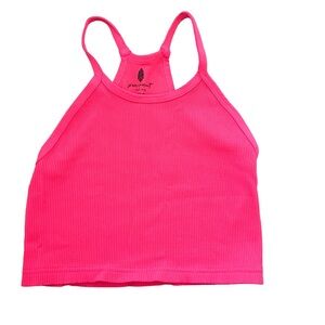 Free People Movement Hot Pink Happiness Runs Crop Size M/L